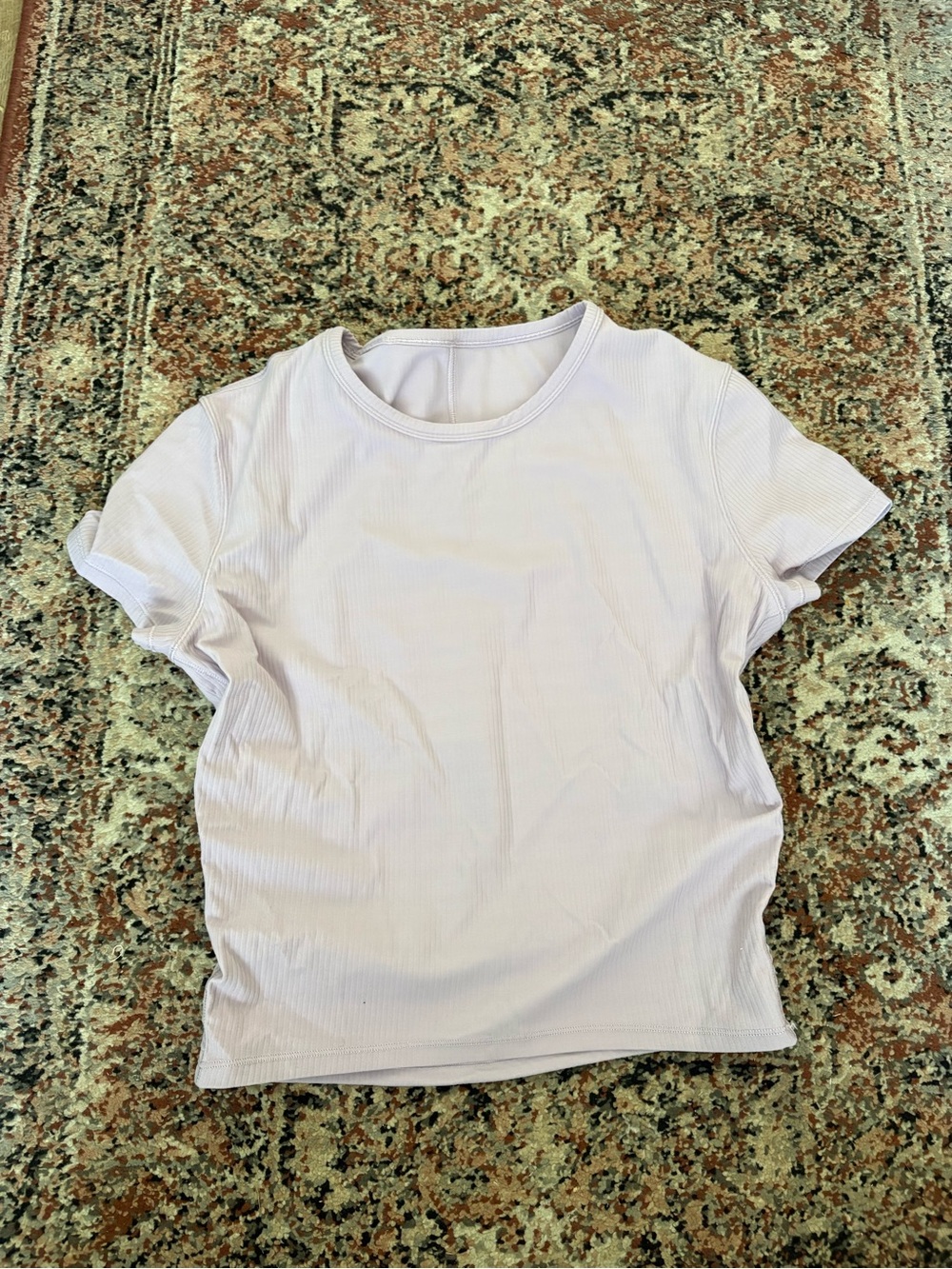lululemon athletica Short Sleeve Ribbed Tee - Pale Lavender